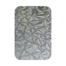 Customized Width Grade 201/J1/J2/J3/J4/J5 304 3D Rhombus Pattern Embossed Finish Stainless Steel Sheet