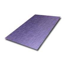 Grade 201/J1/J2/J3/J4/J5 304 Vibration/No-direction Finish Stainless Steel Metal Decoration Material in PVD Violet Color Coated