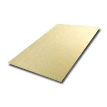 Decorative champagne gold colored stainless steel plate201/J1/J2/J3/J4/J5 304 No.4/#4 brush finished